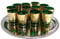 Glass Ware 18x Teegläser Marokko orientalische Teegläser Gold-grün