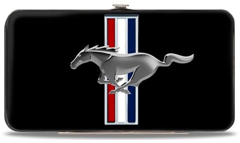 Buckle-Down Damen Hinge Wallet-Mustang Geldbörse, GRAU, 7 x 4