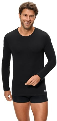 Abanderado Camiseta de Manga Larga Cuello Redondo Térmico Termaltech x1 | Genera Y Retiene Calor, Tejido Fino, Ligero, Ideal Para Deportes De Exterior, Máxima Comodidad Para Hombre