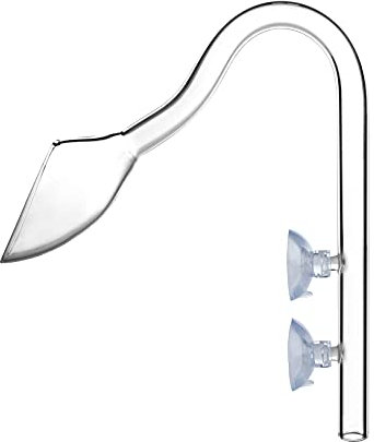 JARDLI Glas violett Rohr Abfluss für Aquarium gepflanzt Fisch Tank, 13mm for 12/16mm (1/2'' ID) tubing