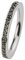 Ernstes Design Vorsteckring, ED vita Ring, schmaler Ring aus Edelstahl 2,5 mm R265 WH mit Zirkonia rundherum Farbe schwarz (62 (19.7))