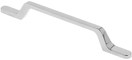 GTV - Möbelgriff FLAVIO - Griff Griffe Möbelgriffe - Bohrlochabstand 160 mm - Zamak - Chrom glänzend