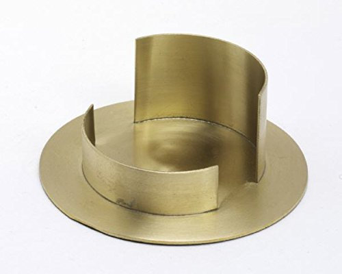 Kerzenhalter Messing Gold matt, für Ø 7 cm Kerzen, Anlasskerzen