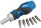 Draper 7 Piece Stubby Ratchet Screwdriver and Bit Set
