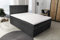 Best For Home Boxspringbett S Deluxe mit 7 Zonen Taschenfedermatratze 4 Größen 10 Farben (160x200, Dunkelgrau)
