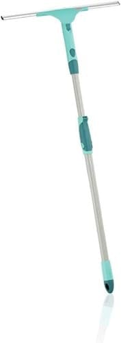 Leifheit Window Squeegee XL and Telescope Handle 200 cm, Window Wiping Set, Window Squeegee and Long Handle, Easy Window Cleaning, With Leifheit Click System Handle