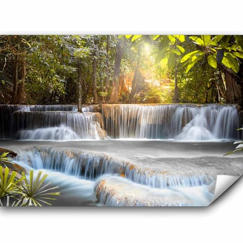 murando - Fototapete selbstklebend Wasserfall Landschaft, Schlafzimmer | Selbstklebend ohne Kleister, Full HD Druck, ideal fürs Wohn- oder Schlafzimmer, schnelle Montage, lichtbeständig, geruchsfrei