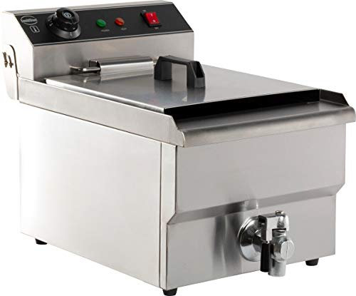Friteuse électrique pro - 8 litres avec robinet de vidange - Combisteel