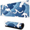 Japanese Blue and White Wave Mousepad Non-Slip Rubber Gaming Mouse Pad Mouse Pads for Computers Laptop 11.8 X 31.5 in