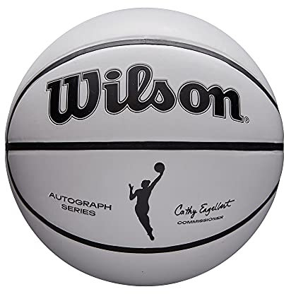 Wilson WNBA Commemorative Series Autogramm-Basketball, Mini-Größe, Weiß/Orange