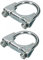 KOTARBAU® Set of 2 U-bolt bracket clamps, 42 mm, exhaust clamp, pipe clamp, U-bolt for mounting antennas, pipes, masts, universal clamp for pipe connections