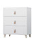 mb-moebel Moderne Kommode mit Schublade Weiß Sideboard Schrank Highboard | Wohnzimmer, Kinderzimmer, Esszimmer, Flur & Diele 80x96x45 FAGO 3S