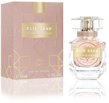 Elie Saab Le Parfum Essentiel 30 ml – Eau de Parfum für Frauen – Blumiger Chypre-Duft – Strahlende Noten von Orangenblüte, Jasmin, Gardenie und Patschuli – Transparenter Glasflakon
