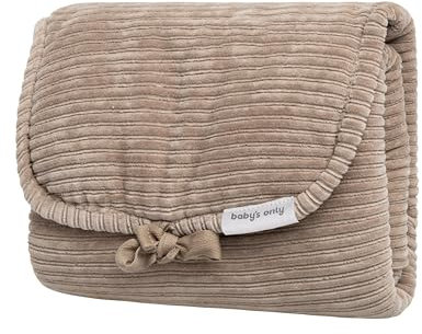 Baby's Only - Wickelunterlage Sense - Wickelauflage - Ideal für unterwegs - Mit praktische Tasche für Wickelzubehör - Einfach zusammenfalten - Cordsamt - Clay