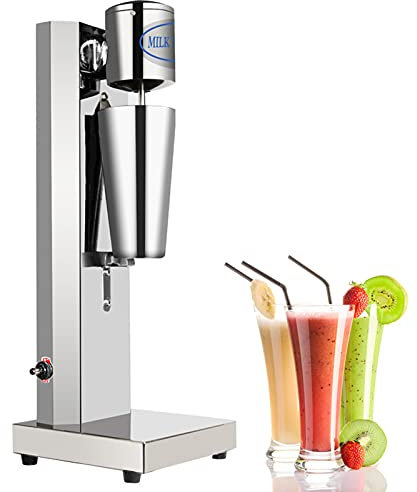 180W Milkshake Maker Electric Milkshake Drink Mixer Shake Machine Acero Inoxidable Single Head Smoothie Milk Ice Cream Blender 800ML Cup para el hogar Comercial