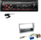 Pioneer MVH-S320BT 1-DIN Bluetooth Autoradio USB FLAC Spotify mit Einbauset passend für Honda Civic VII Facelift 2004-2006 Silber