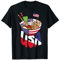 USA Cats Eating Ramen Noodles US Flag Sunglasses 4th Of July T-Shirt