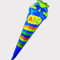 Blaue ABC-Schultüte Folienballon(110cm), Zuckertüte Folien Ballon Luftballon Hänge Deko für Einschulung Schuleinführung Schulanfang