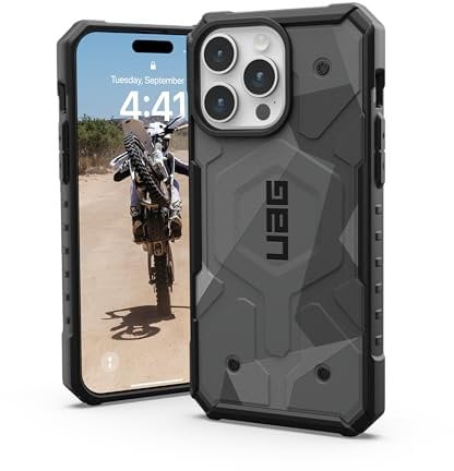 URBAN ARMOR GEAR UAG [Aktualisierte Version] Kompatibel mit iPhone 15 Pro Max Hülle 6,7 Zoll Pathfinder SE Geo Camo Eingebauter Magnet Kompatibel mit MagSafe Charging Rugged Mil-Grade Fallgetestete