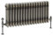 Milano Windsor Raw Metal Cast Iron Style Horizontal Triple Column Radiator - 300mm x 785mm