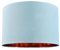 Contemporary and Chic Duck Egg Cotton 12 Table or Pendant Circular Drum Lamp Shade with Shiny Copper Inner - 60watt Maximum by Happy Homewares