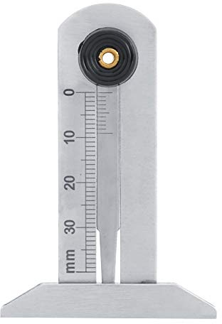 Jauge de Profondeur de Bande de Roulement en Acier Inoxydable | Acier Inoxydable 0-30 mm pour Contrôle des Bandes de Roulement Antidérapantes
