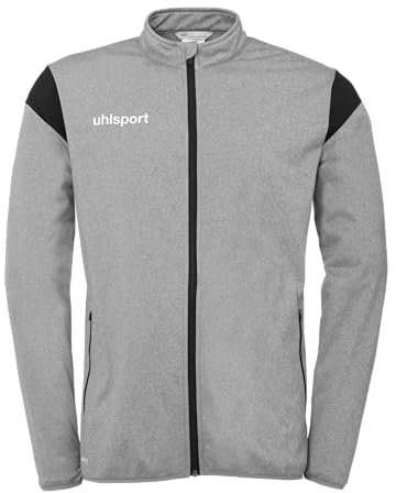 uhlsport Unisex Squad 27 Classic Sport-Jacke, Dark Grau Melange/schwarz, 3XL EU