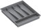 F Fityle Porta Posate, Custodia Posate in Pp E Polipropilene, Vassoi Portaposate Contenitore Posate per Cassetti Vassoio per Posate Cucchiai Forchette Organizer per Argenteria, Grigio