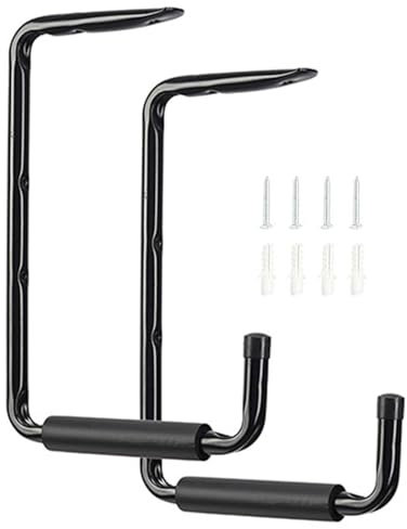 GjnjfdF Überkopf-Garagenregal, Garagen-Deckenregal - Multifunktionaler Wand-Leiterhaken, Decken-Fahrradaufhänger,Deckenleiteraufhänger, Deckenaufhänger für Leitern, Fahrräder, Hauswirtschaftsraum
