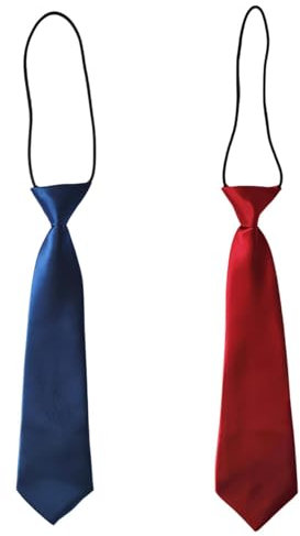 ZBHDEYG 2 Piezas De Corbatas Para Niños y Niñas - Uniformes Escolares y Formales De Color Sólido Para Graduación