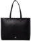 Calvin Klein Damen MINIMAL Monogram Slim TOTE34 Tasche, Schwarz und silberfarben