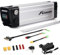 Adaluolo 48V Ebike Akku, 48V 15AH Elektrofahrrad Lithium-Ionen Batterie Silber Pedelec Herausnehmbare Fahrrad Batterie Ersatzakku 4 Pin mit Ladegerät für 350W 500W 750W Motor