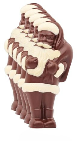 5 x 75 gr. Schokofigur, Weihnachtsmann mittelgroß