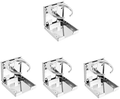 BESPORTBLE 4 Stück Kicker Universeller Flaschenhalter Auto Getränkehalter Becherhalter Für Kickertisch Getränkehalter Für Ihr Auto Auf Den Getränkehalter Kleben Faltbecher Abs Silver