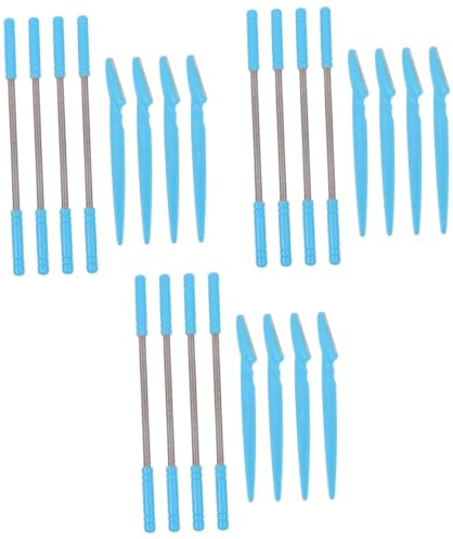 FRCOLOR 3 Sätze Gesichtshaarentferner Brusthaarrasierer Gesichtsrasierer Augenbrauenentferner Haarschneidemaschine Frühling Haarentferner Epilierer Zur Haarentfernung Blue Abs 4 Stück * 3