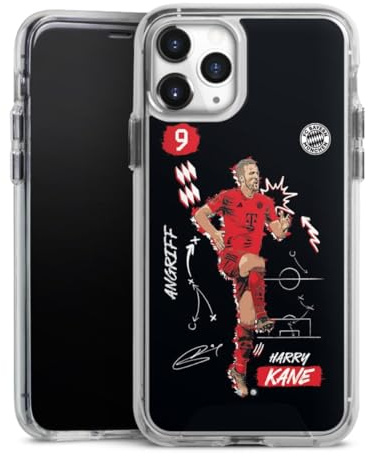 Handyhülle kompatibel mit Apple iPhone 11 Pro Bumper Case Schutzhülle FC Bayern München Harry Kane Offizielles Lizenzprodukt