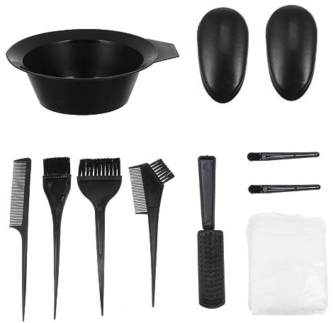 VINTORKY 11 Stück Haarfarben Mischset Mit Schale Und Abdeckungen Flexibler Haarfärbekamm Für Heimwerker Und Salon Für Haartypen Präzises Auftragen Bei Strähnen Und Pflege