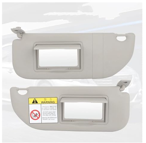 Viseras Parasol 98038433DS para Peugeot 301 para Citroen para C2 para C3 para Elysee 2014-2017 98038432DS Parasol con Espejo Accesorios Coche Visera(1 Juego)