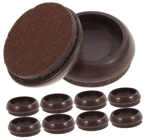 SHINEOFI 10pièces Lot de Tasses Plastique Antidérapantes pour roulettes De Meubles Protection Sols Durs Compatible Chaises Et Canapés avec Feutres pour Stabiliser Et Empêcher Les Marqueurs