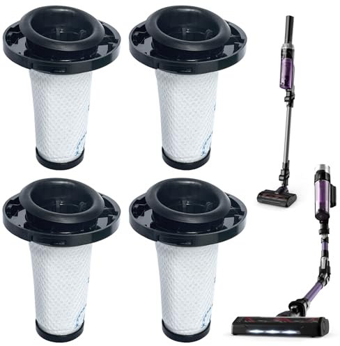 Beaufan Confezione da 4 filtri in schiuma di ricambio compatibili con Rowenta RH2038 X-Force Flex 9.60 / Rowenta X-Nano Cordless Vacuum Cleaner Filter