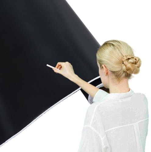 Papier Peint Ardoise | Autocollants Muraux Tableau Noir Adhésif en Rouleau,Décoration Artistique pour Dessiner Salle de Classe Bureau Maison Restaurant à Découper