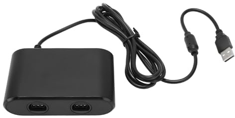 Dioche 2-Port-ConGame-Controller-Konverter für N64, Multifunktionales 2-in-1, Anpassbar für und PC, mit -Funktion und Dual-Joystick-Unterstützung