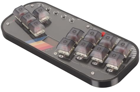 KUIDAMOS Clavier à Bouton de Commutation Mécanique Silencieux pour Contrôleur Mixbox Modes D'entrée Flexibles Cherry MX Rouge Interrupteur à clé Silencieux pour Fighting Box PC SteamDeck MiSTerFPGA