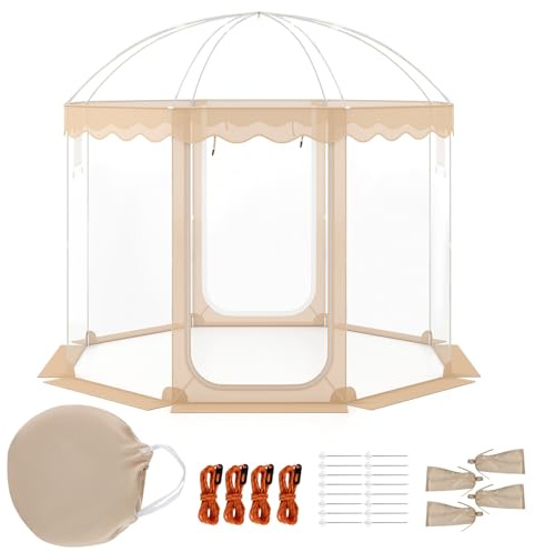 SOARS Tenda Sportiva a Bolla Pop-up 305 x 305 cm, 8-10 Persone | Tenda Cupola Trasparente Isolante Termica per Eventi Sportivi, Giardino, Terrazzo e Campeggio
