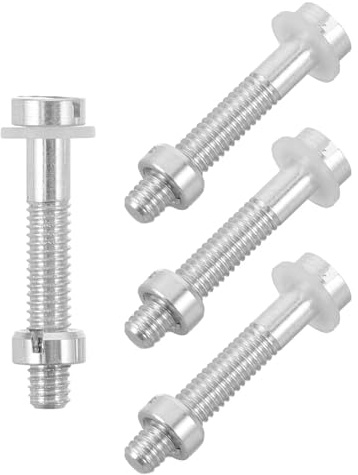 PartyKindom Turntable Headshell Screws for Headshell Installation 4pcs with Precision Thread Engineering and Aluminium Alloy Material for Vinyl Record Player Cartridge Mounting and Vinyl