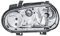 HELLA 1EJ 007 700-071 FF/Halogen-Hauptscheinwerfer - links - für u.a. VW Golf IV (1J1)