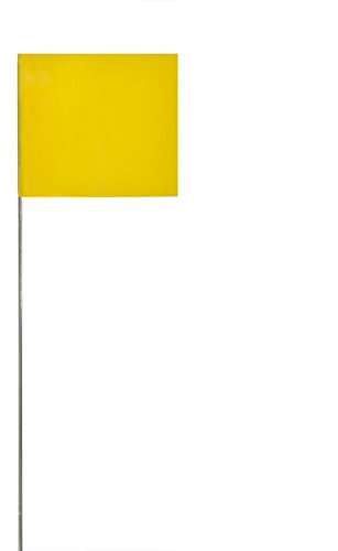 Swanson FY15100 Marking Flags, Yellow, 100 Pack