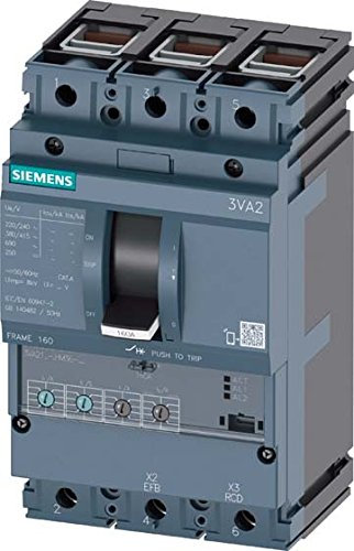 Siemens sentron-3va – Schalter Größe 160 ENERGIE männlich 55 kA 3 polig etu330 63 A Borne