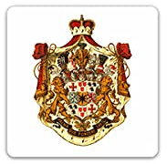 Aufkleber/Sticker Waldeck-Pyrmont Wappen Burg Waldeck Eder Hessen 7x7cm A3270