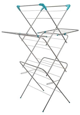 Guaranteed4Less Clothes Airer 3 Tier With Wings Laundry Dryer Concertina Indoor Outdoor Patio Drier Horse